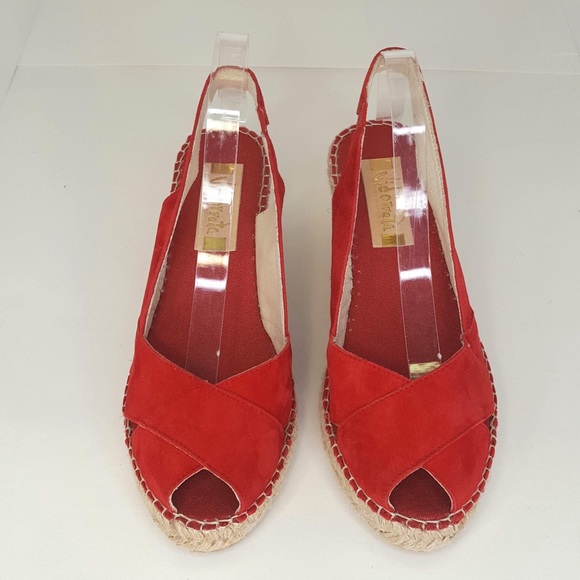 Shoes - Vidorreta Spain  like new red espadrilles 9